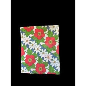 Vintage Stevens Utica floral sheet remnant fabric panel